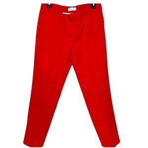 Gap Sim Cropped Pants Size 4 Red Stretch Career Casual‎